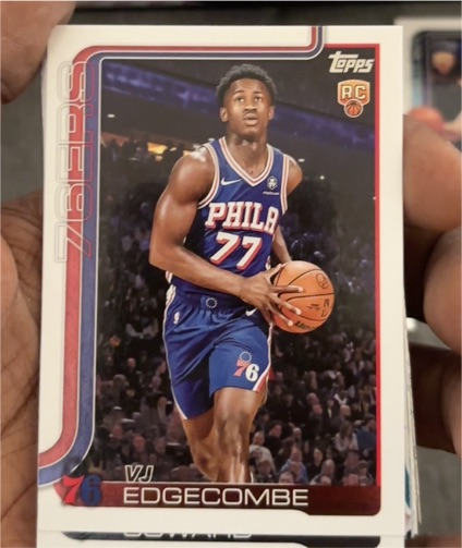 2025-26 Topps #203 VJ Edgecombe — front