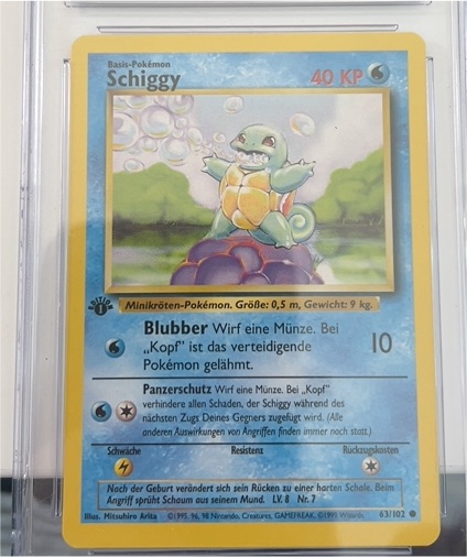 1999 Pokémon #63 Schiggy — front