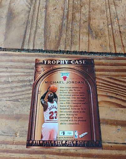 1990-91 NBA Hoops Trophy Case Michael Jordan — front
