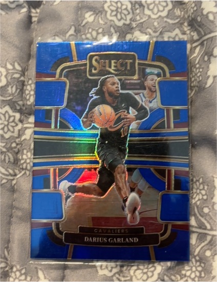 2023-24 Panini Select #50 Darius Garland Blue Prizm Cavaliers — front