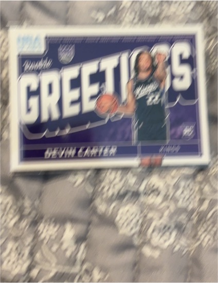 2024-25 Panini NBA Hoops #14 Devin Carter Rookie Greetings — front