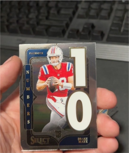 2024 Panini Select - Select Numbers #20 Drake Maye — front