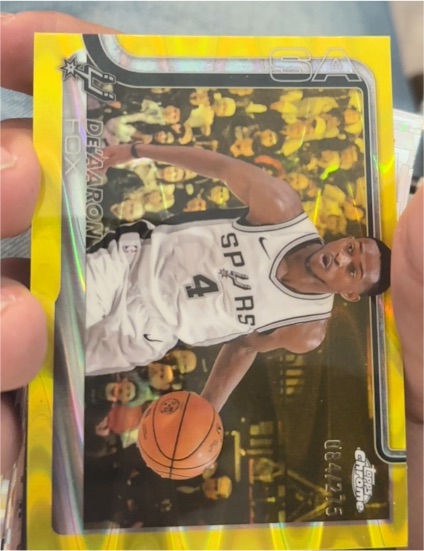 2025-26 Topps Chrome #233 De'Aaron Fox — front