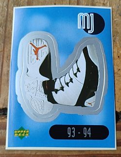 1998-99 Upper Deck MJ Sticker Collection Red Back Michael Jordan #SU16 — front