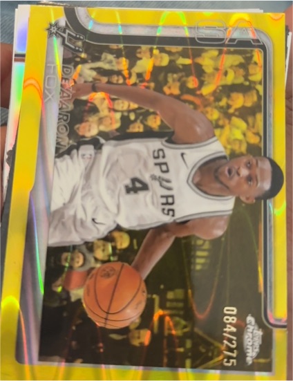 2025-26 Topps Chrome #233 De'Aaron Fox — front