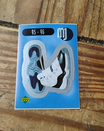 1995-96 Upper Deck MJ Sticker Collection #MJ Michael Jordan — front