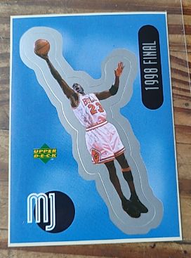 1998 Upper Deck Michael Jordan Sticker #SU21 — front