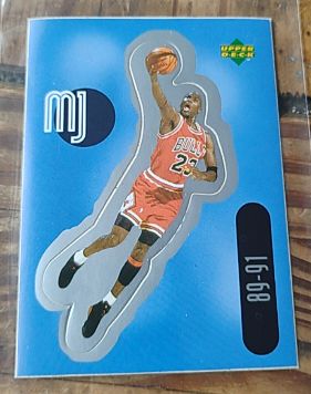 1998-99 Upper Deck MJ Sticker Collection #SU01 Michael Jordan — front