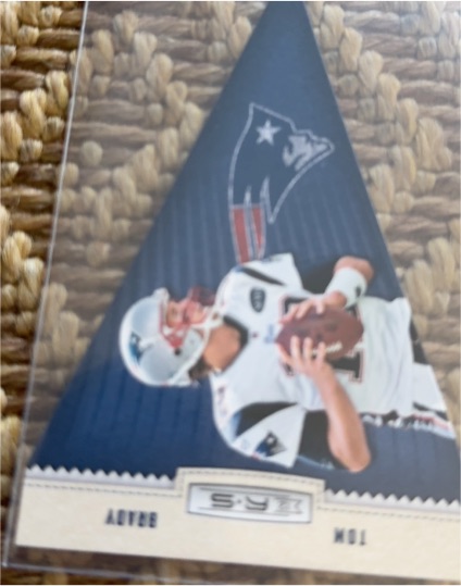 2012 Panini Rookies & Stars Player Pennants #2 Tom Brady — front