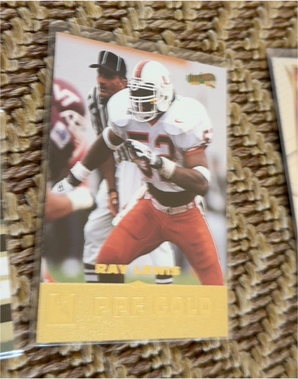 1996 Score Board All Sport PPF Gold Ray Lewis — front