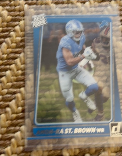 2021 Donruss Optic #228 Amon-Ra St. Brown — front