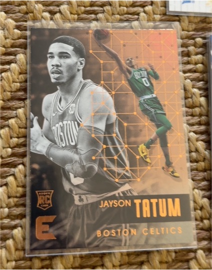 2017-18 Panini Essentials #129 Jayson Tatum Rookie Boston Celtics — front