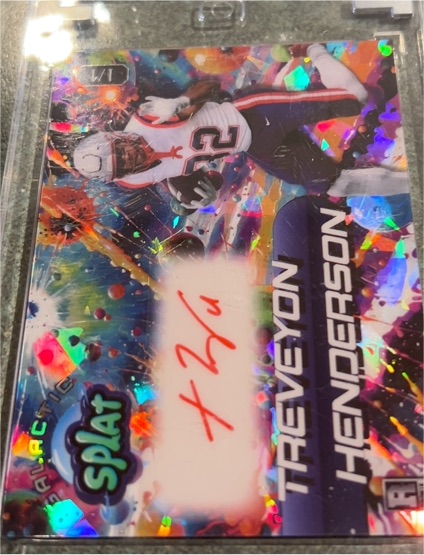 2025 Wild Card Galactic Splat 1/1 Treveyon Henderson Auto — front