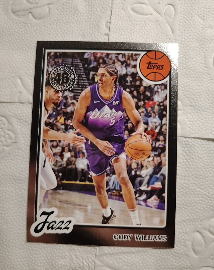 2025-26 Topps Basketball 1980-81 Topps Cody Williams #80BK-37 — front
