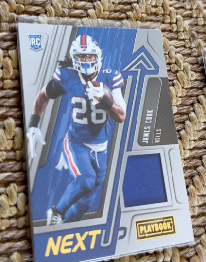 2022 Panini Playbook Next Up #NU-15 James Cook — front