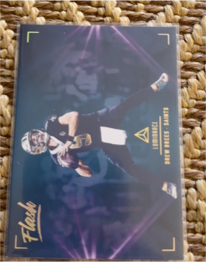 2020 Panini Luminance Flash #F19 Drew Brees — front