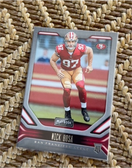 2019 Panini Playbook #118 Nick Bosa — front
