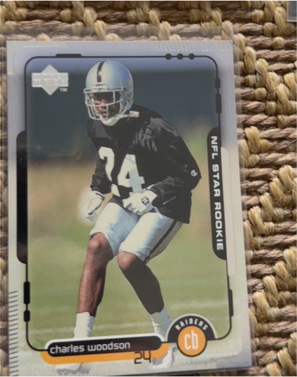 1998 Upper Deck #4 Charles Woodson Rookie Card — front