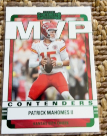 2022 Panini Contenders MVP Contenders #MVP-PMA Patrick Mahomes II — front