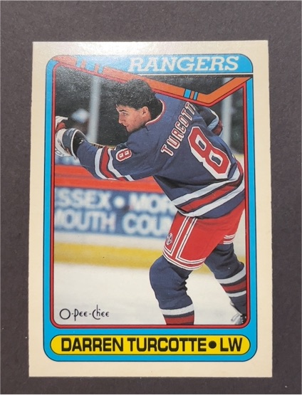 1990-91 O-Pee-Chee #48 Darren Turcotte — front