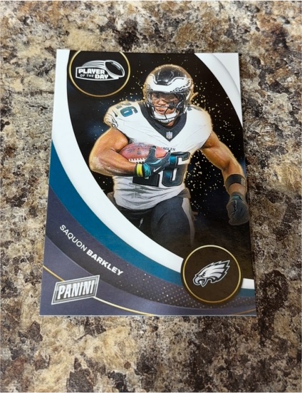 2024 Panini Player of the Day #25 Saquon Barkley — front