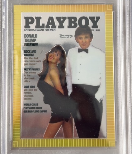 1995 Playboy Chromium Cover Cards #85 Donald Trump March 1990 — front