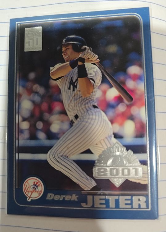 2001 Topps #100 Derek Jeter — front