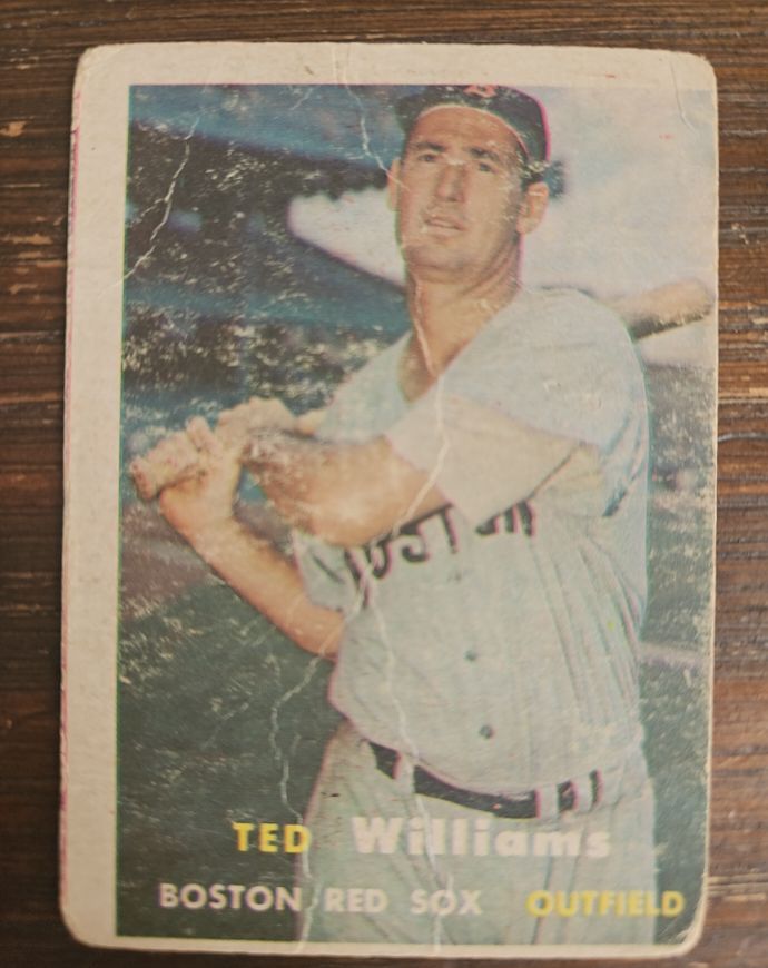1957 Topps #23 Ted Williams — front