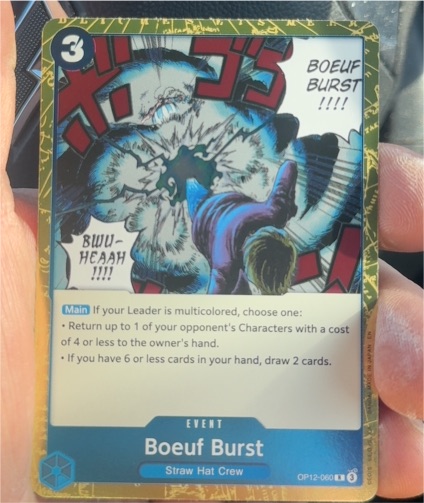 One Piece CCG Legacy of the Master #OP12-060 Boeuf Burst — front