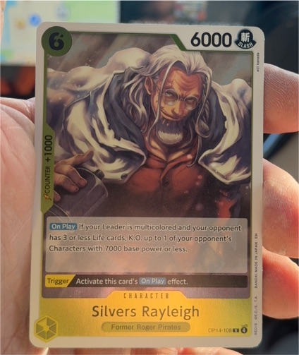 One Piece TCG OP14-108 Silvers Rayleigh — front