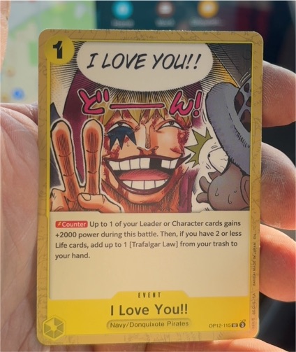 2025 One Piece Legacy of the Master OP12-115 I Love You!! — front