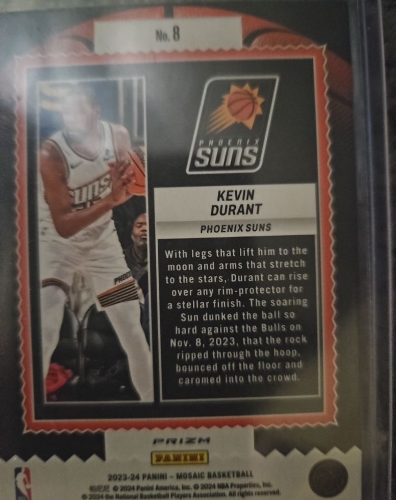 2023-24 Panini Mosaic #8 Kevin Durant — front