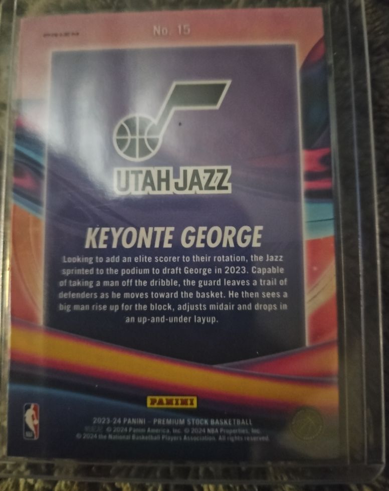 2023-24 Panini Premium Stock #15 Keyonte George — front
