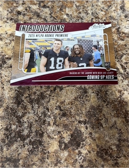 2025 Panini Absolute Football Introductions #I-AJY Ashton Jeanty & Jack Bech — front
