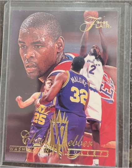 1994-95 Fleer Flair #323 Chris Webber — front