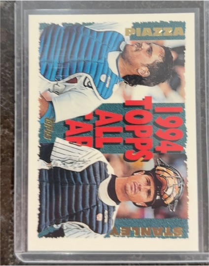 1995 Topps #391 Mike Piazza / Mike Stanley 1994 All Stars — front