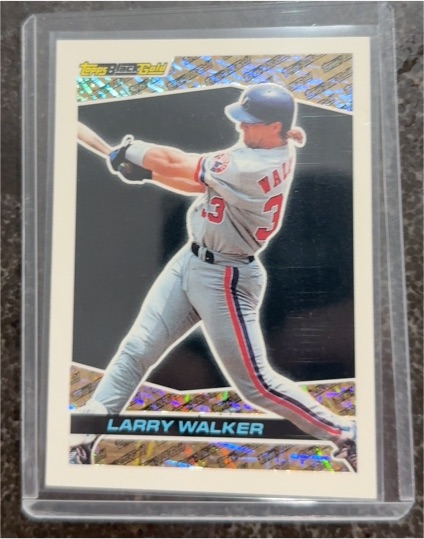 1993 Topps Black Gold #22 Larry Walker — front