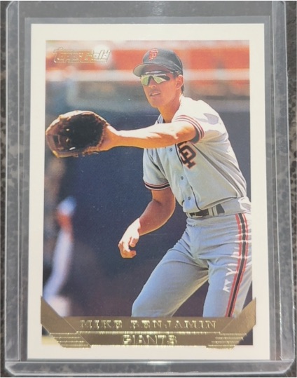 1993 Topps Gold #384 Mike Benjamin — front