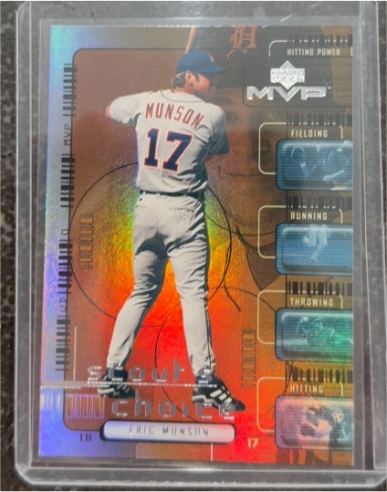 2000 Upper Deck MVP Scout's Choice #SC5 Eric Munson — front