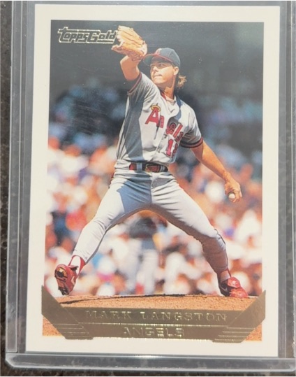 1993 Topps Gold #210 Mark Langston — front