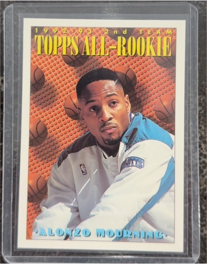 1993-94 Topps #177 Alonzo Mourning — front