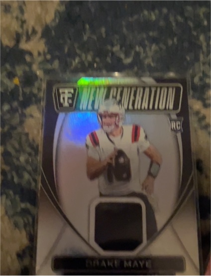 2024 Panini Totally Certified - New Generation Jerseys #NGJ-DME Drake Maye — front