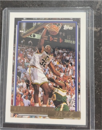 1992-93 Topps #20 Karl Malone — front