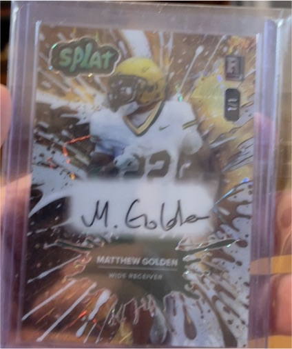 2025 Wildcard Splat Matthew Golden — front