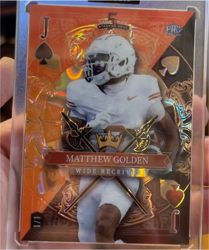 2024 Wildcard Stacked Deck #J Matthew Golden — front