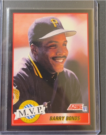 1991 Score #876 Barry Bonds — front