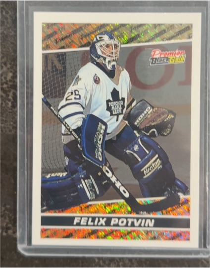 1993-94 Topps Premier Black Gold #3 Felix Potvin — front