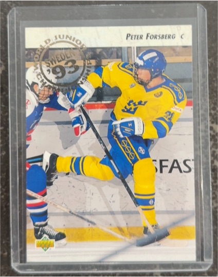 1992-93 Upper Deck #595 Peter Forsberg — front