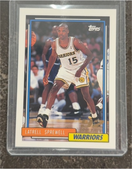 1992 Topps #392 Latrell Sprewell — front