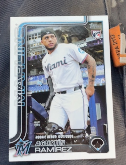 2025 Topps Update #US332 Agustin Ramirez — front
